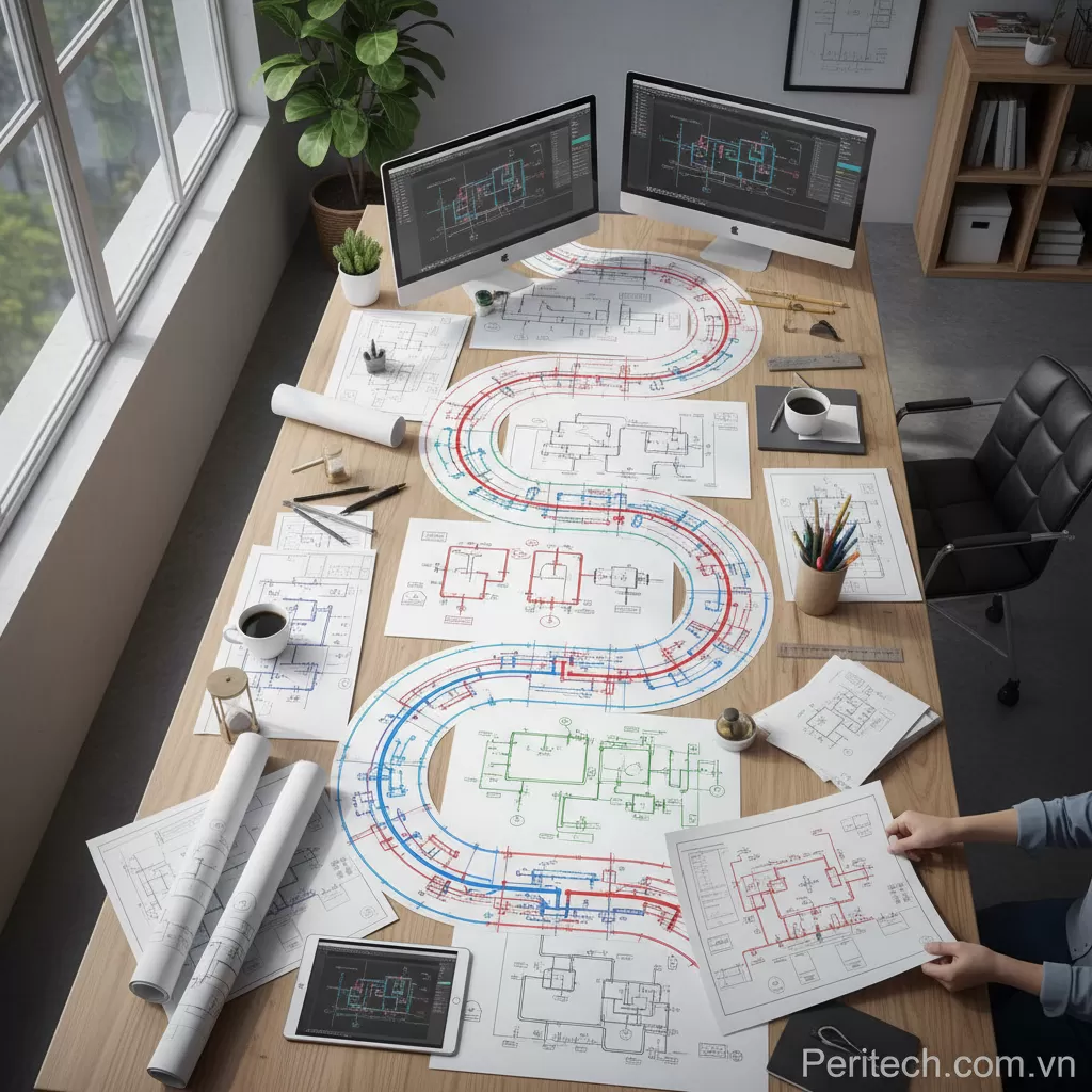 Bản vẽ nguyên - Dòng chảy quy trình