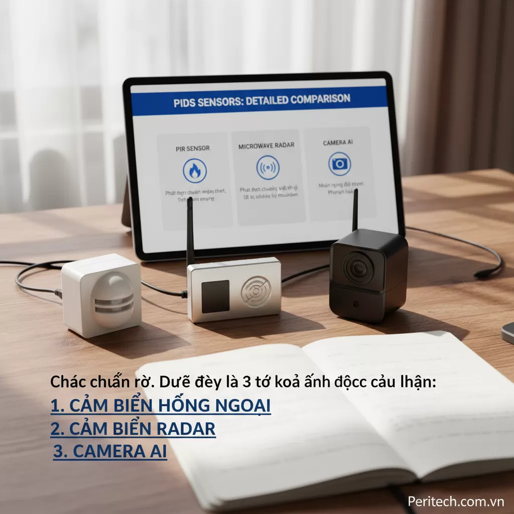 Các loại cảm biến trong PIDS – So sánh chi tiết - loại cảm biến