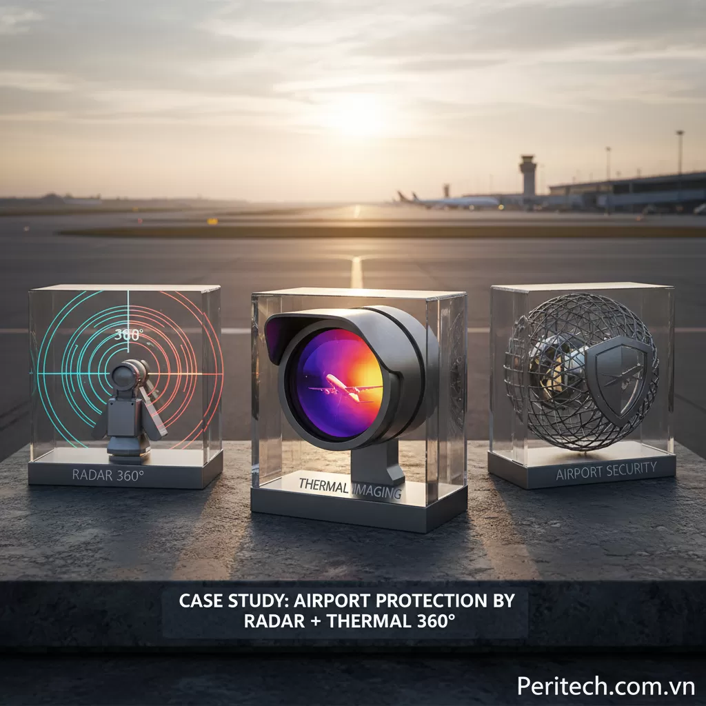 Case Study: Bảo vệ sân bay bằng Radar + Thermal 360° - Case Study: Bảo
