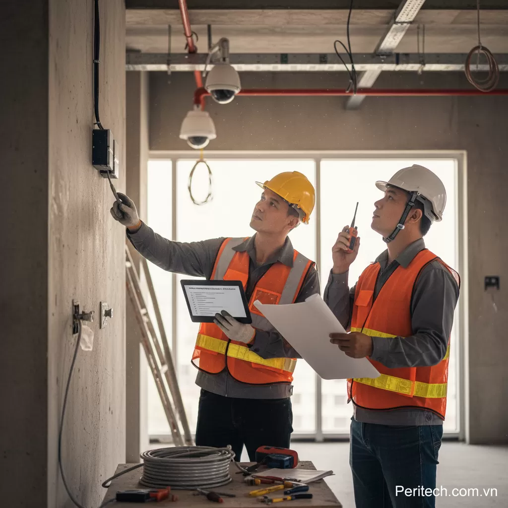 Checklist lắp đặt - Giám sát thi công an ninh