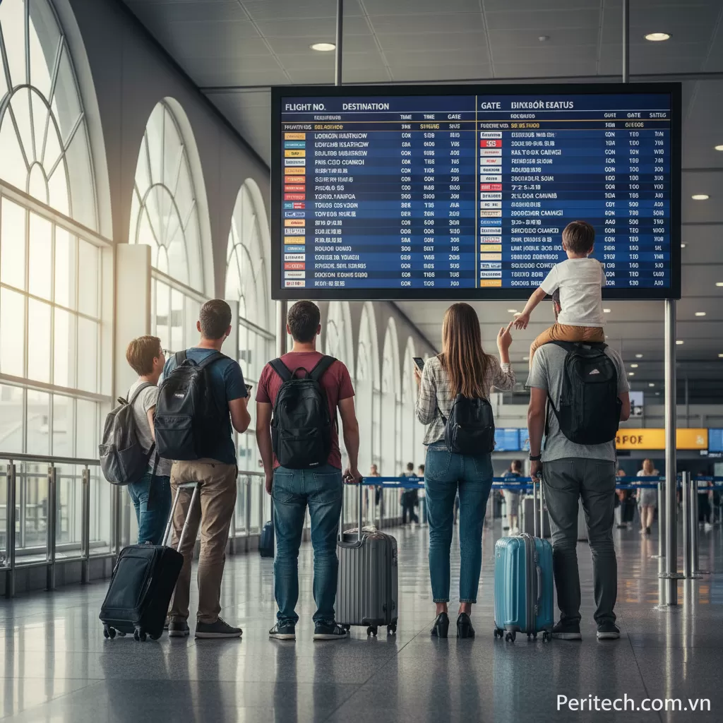 PIDS Sân Cảng - Hành khách xem lịch bay