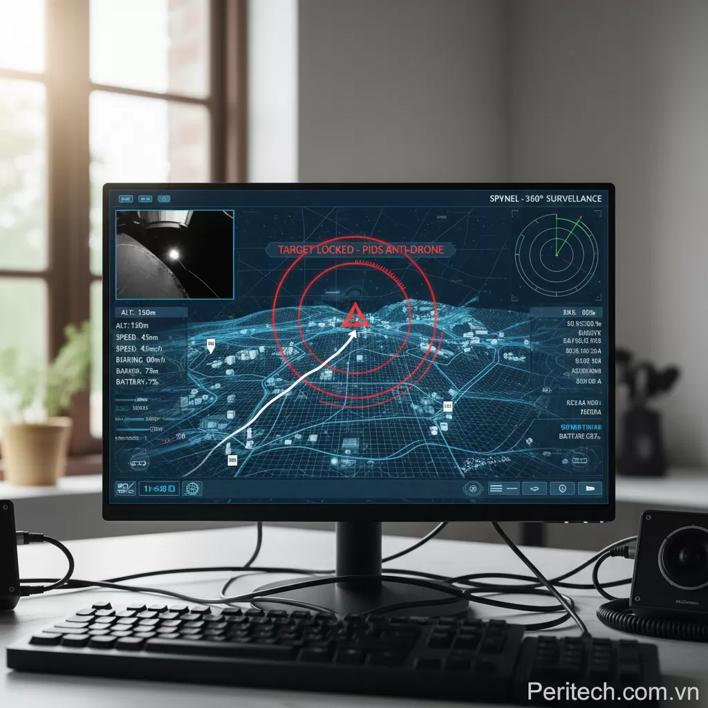 PIDS chống Drone - Giao diện theo dõi drone