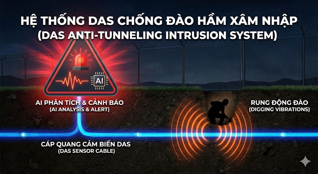 DAS chống đào hầm xâm nhập DAS chống đào hầm xâm nhập