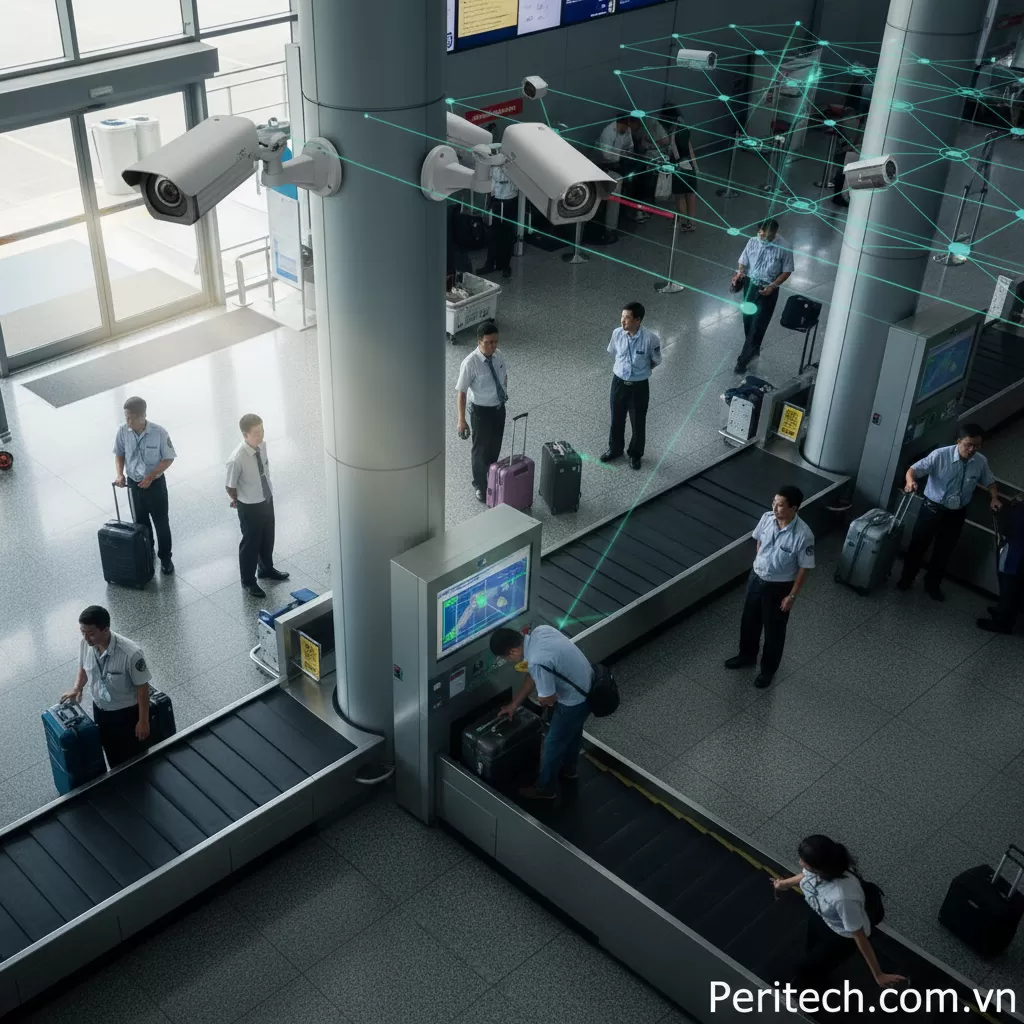 ninh sân bay: - Điểm mù giám sát